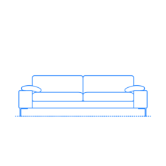 Furniture Couches Sofas Arena Sofa Line Tracing Svg Vector, Free Vectors File